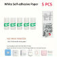 5 White Sticky