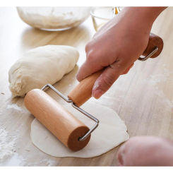 Hot Wooden Rolling Pin Hand Dough Roller for Pastry Chapati Pasta Bakery Pizza Kitchen Tool Double Head Rolling Pin Flour Stick