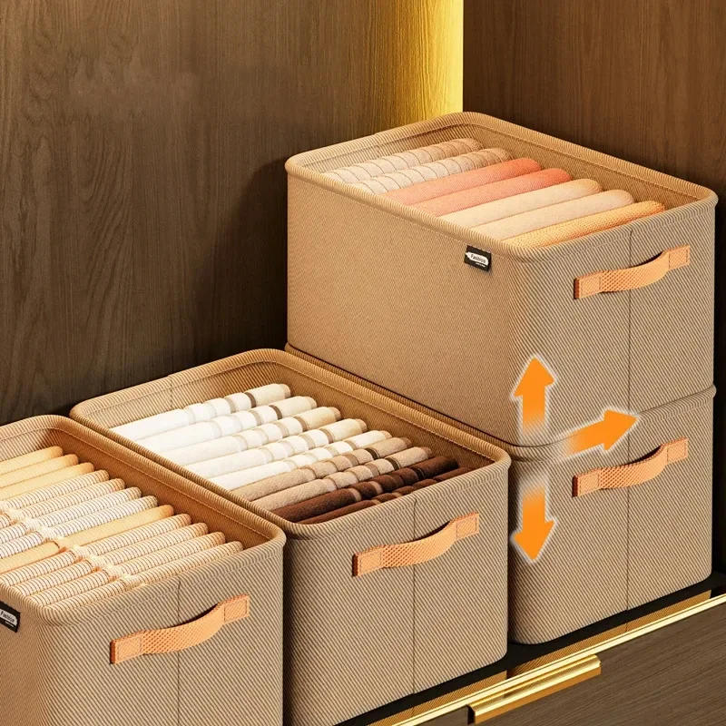 Description Picture 5 of itemThicken Clothes Organizer Pants Sweater Storage Cabinets Drawers Organizer Jeans Storage Box Wardrobe Clothes Storage Organizers