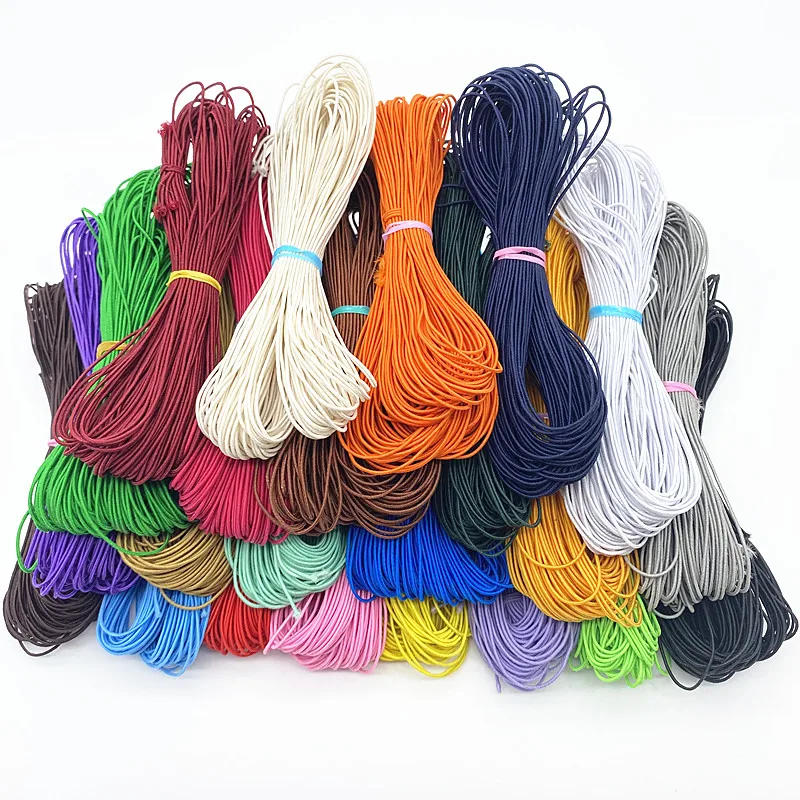Description Picture 2 of itemNew 1.0mm 21yards Colour High-Elastic Round Elastic Band Rubber Band Elastic Cord Diy Sewing Craft