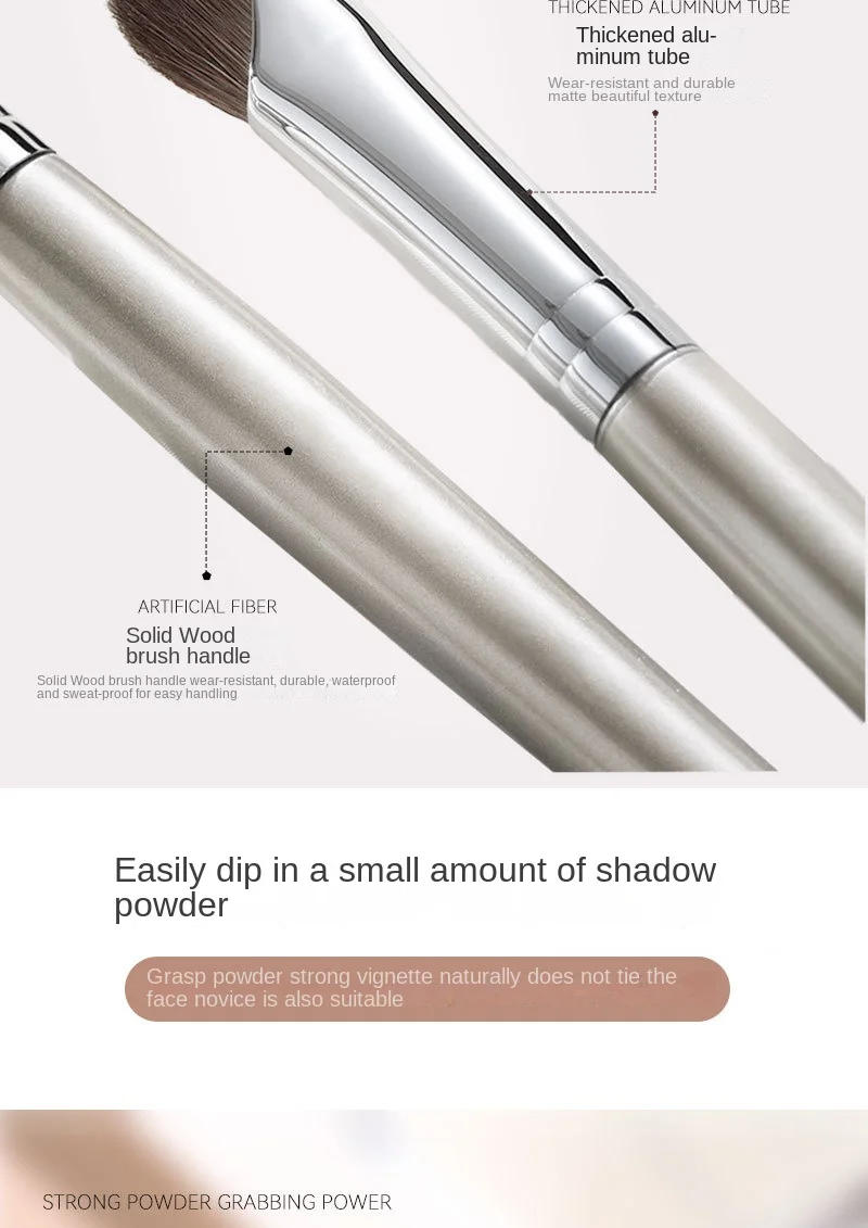 Description Picture 4 of itemNose Contour Brush Flat Nose Contour Brush Angled Contour Makeup Brush Natural Hair Angled Contour Shadow Smudge Makeup Brushes