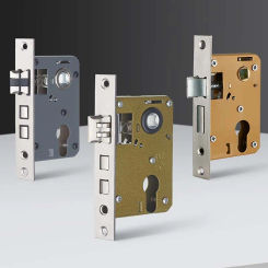 Stainless Steel Lock Body Lock Core Indoor Bedroom Lock Tongue Lock  Universal Type Room Household Silent Wooden Door Lock