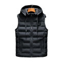 Hooded New Spring Autumn Sleeveless Jacket for Men Fashion Warm Hooded Male Winter Vest Light Plus Size Mens Work Vest Waistcoat