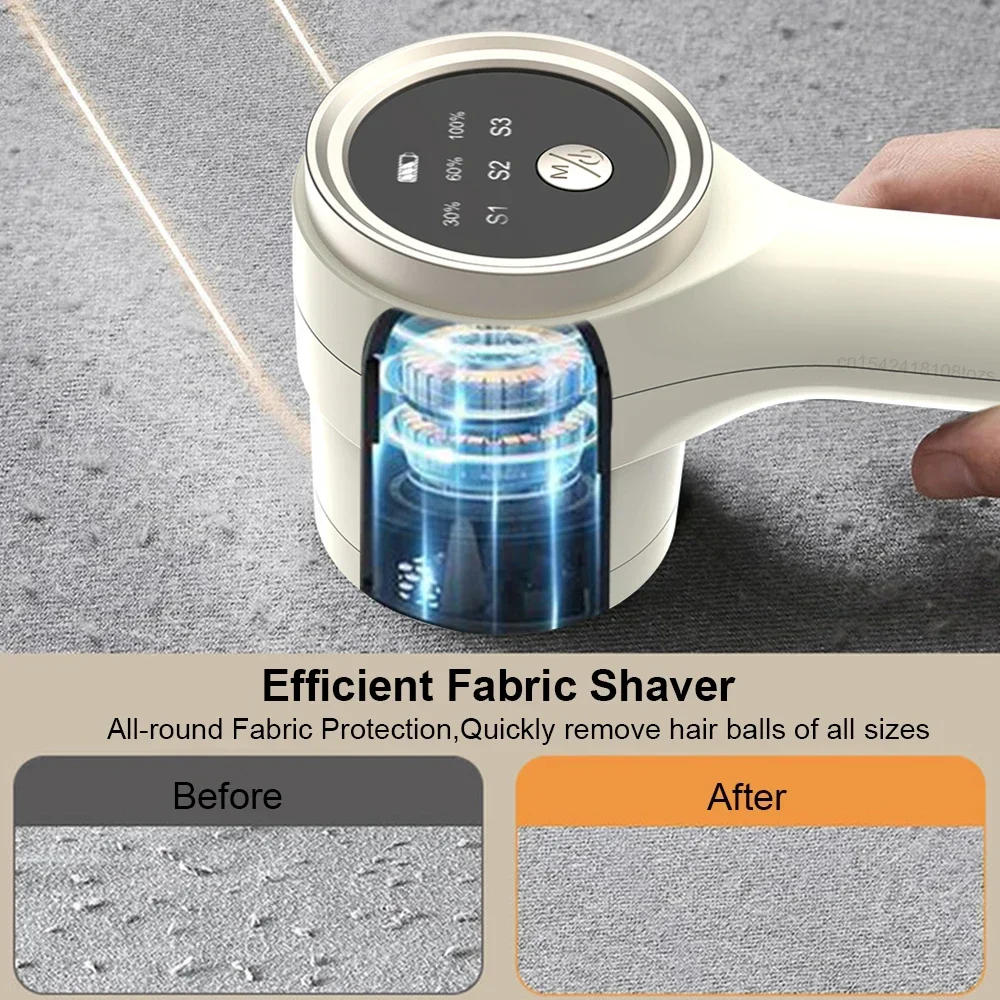 Description Picture 5 of itemLint Remover for Clothing Portable Electric Fuzz Pellet Remover LED Display Rechargeable for Clothes Fabric Shaver Fluff Remover