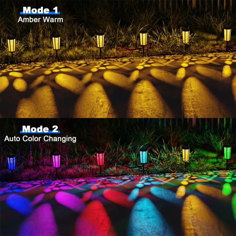 Description Picture 2 of itemSolar Garden Lights Outdoor Color Changing & Warm White Pathway Lights Waterproof Landscape Decorative Light for Patio Yard Lawn