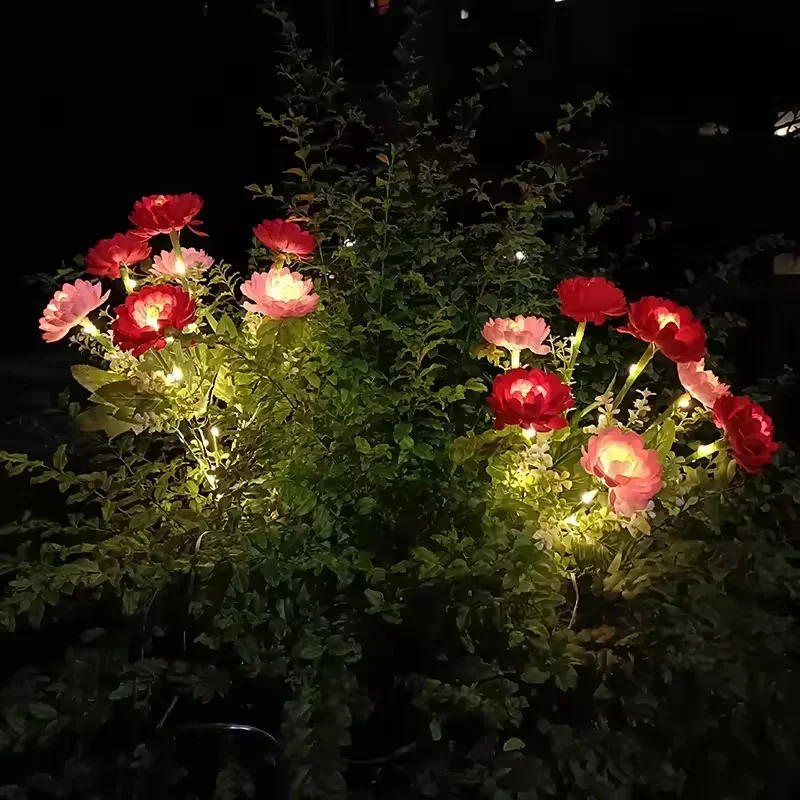 Description Picture 6 of itemLED Solar Flower Laystown Outdoor Waterproof Landscape Decoration Lighting RGB Color Christmas Garden Decoration