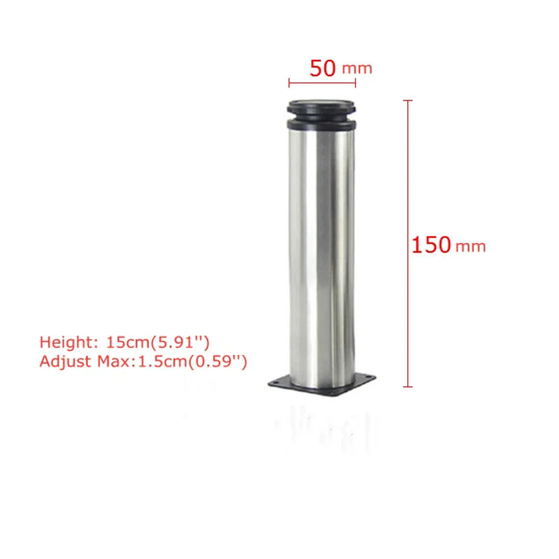 Description Picture 4 of item1Pc 5CM-35CM Furniture Adjustable Cabinet Legs Stainless Steel Furniture Legs Cabinet Table Sofa Bed Feet Furniture Legs Feet