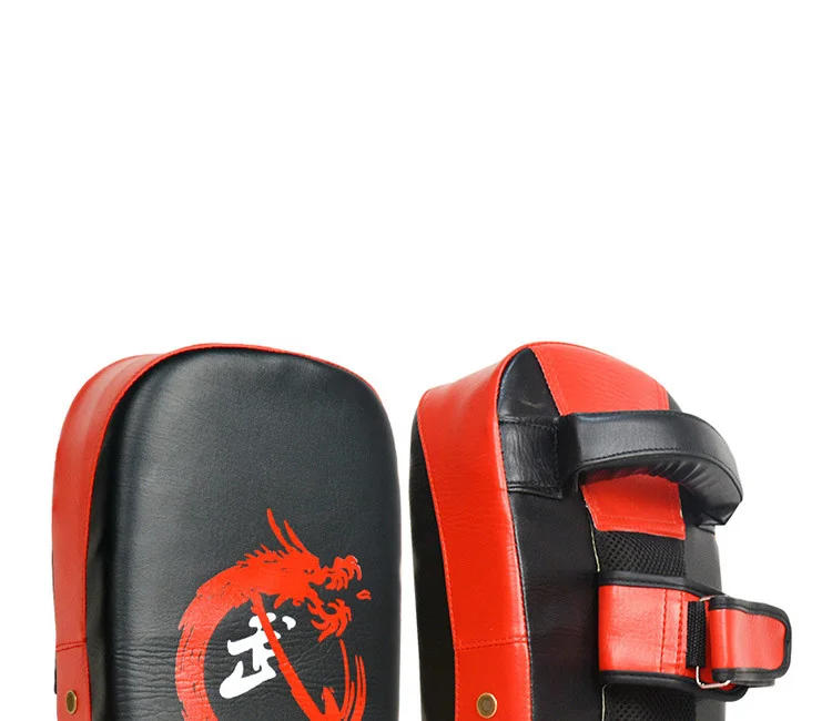 Description Picture 2 of item1/2PCS PU Leather Boxing Target Hand Foot Kicking Pad Bag for Muay Thai Taekwondo MMA Martial Arts Training Fitness Equipment