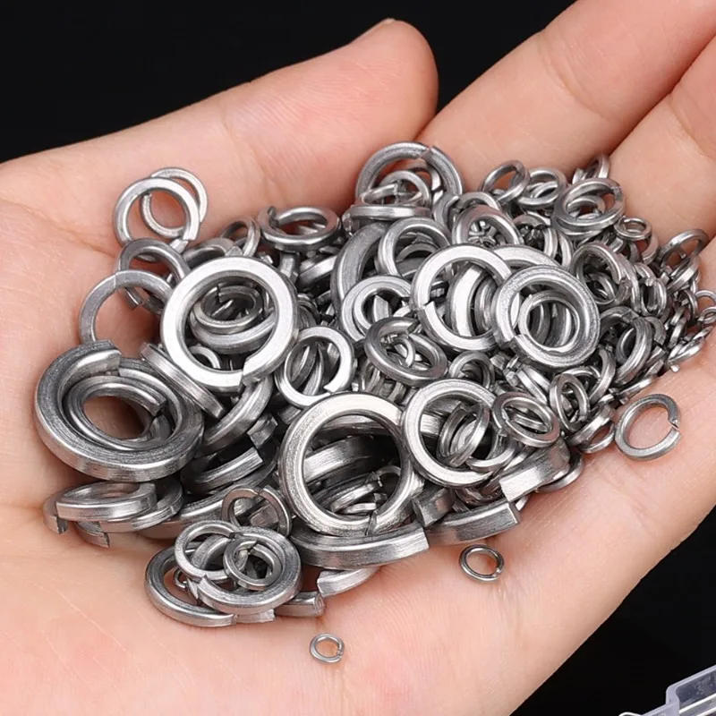 Description Picture 5 of itemM2 M2.5 M3 M4 M5 M6 M8 M10 Stainless Steel Spring Lock Washers Metal O Rings Flat Gaskets Set Fasteners Hardware Assortment Kits