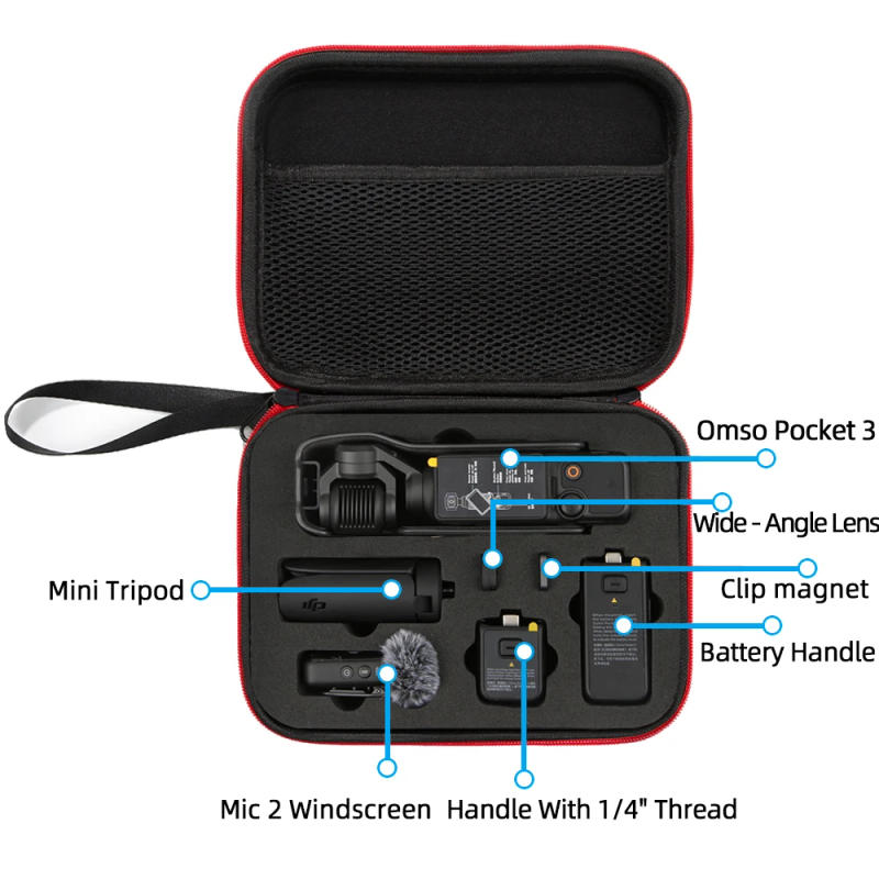 Description Picture 4 of itemCarrying Case for DJI Osmo Pocket 3 Handheld Gimbal Accessories Bag Waterproof Storage Bag Multifunctional Portable Box