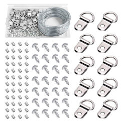 Professional 131pcs 30m Picture Wires Set with Hangers fit for Frames & Artwork Drosphip