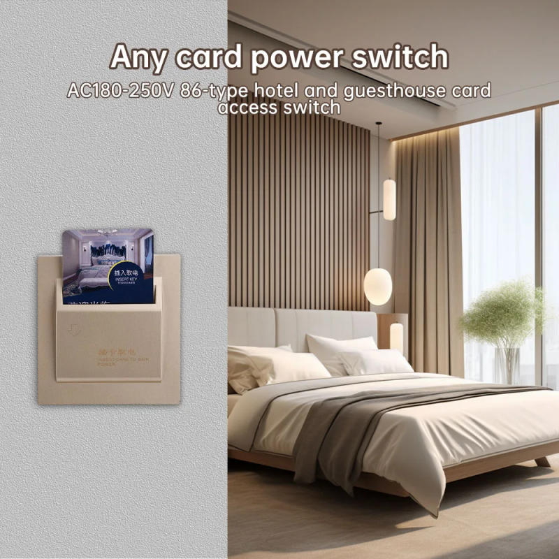 Description Picture 6 of itemAC180-250V 86 Type Hotel Card Insertion Power Switch Rfid Keycard System Insert Card Power Saving Energy Switch