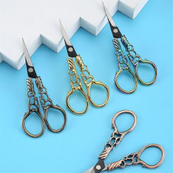 Retro Zakka Vintage Scissors for Diy Paper Antique Embroidery Tools for Sewing Tailor Thread Yarn Shears Cross-stitch Needlework