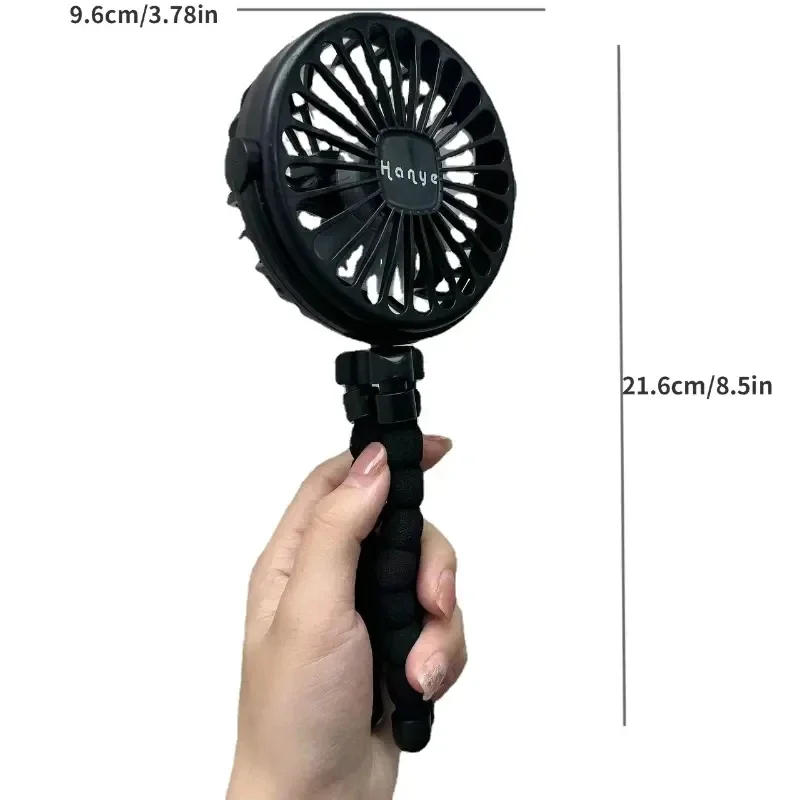 Description Picture 4 of itemBaby Stroller Fan Hand Held Rechargeable USB Bladeless Small Folding Fans Mini Ventilator Silent Table Outdoor Cooler Neck Fan