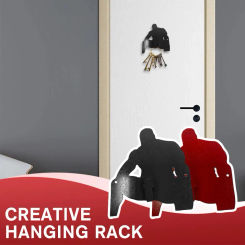 Key Wall Holder Keychane Holder With Big Thoughts Wall Mounted Funny Muscle Man Key Hangers For Wall Schlüssel Wandhalter L0Z5
