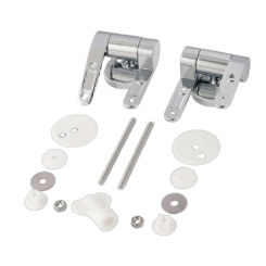 LXAF Upgraded Toilet Hinges Modern Toilet Hinges Slow Drop Hinges Toilet Hinges Replacement Part for Most Toilet Seats