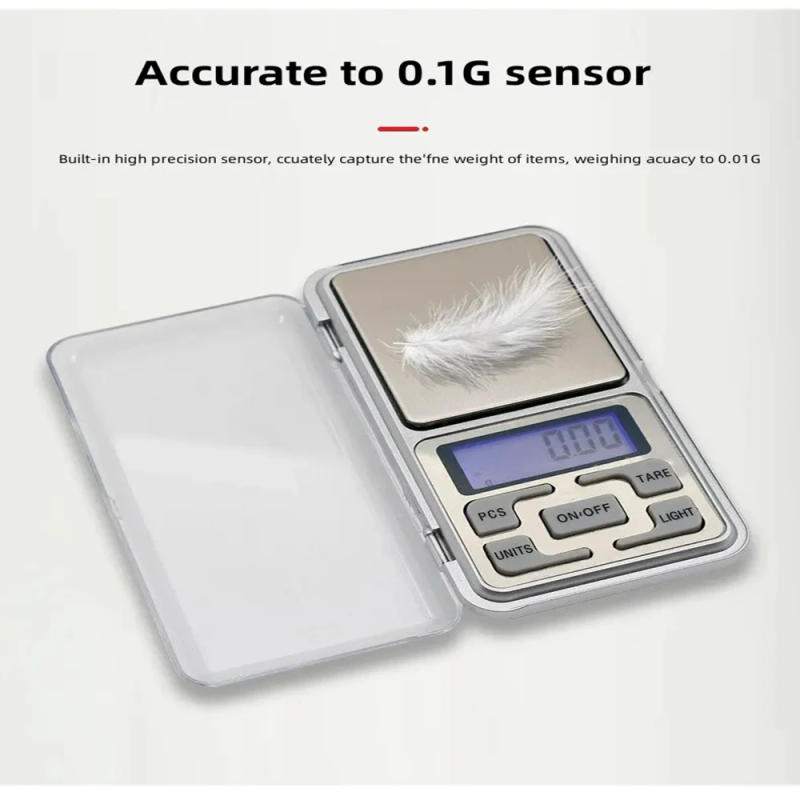 Description Picture 4 of item0.01g Kitchen Mini Electronic Scales High Precision Digital Scale for Jewelry Suitcases Travel Scale Pocket Digital Mini Scale