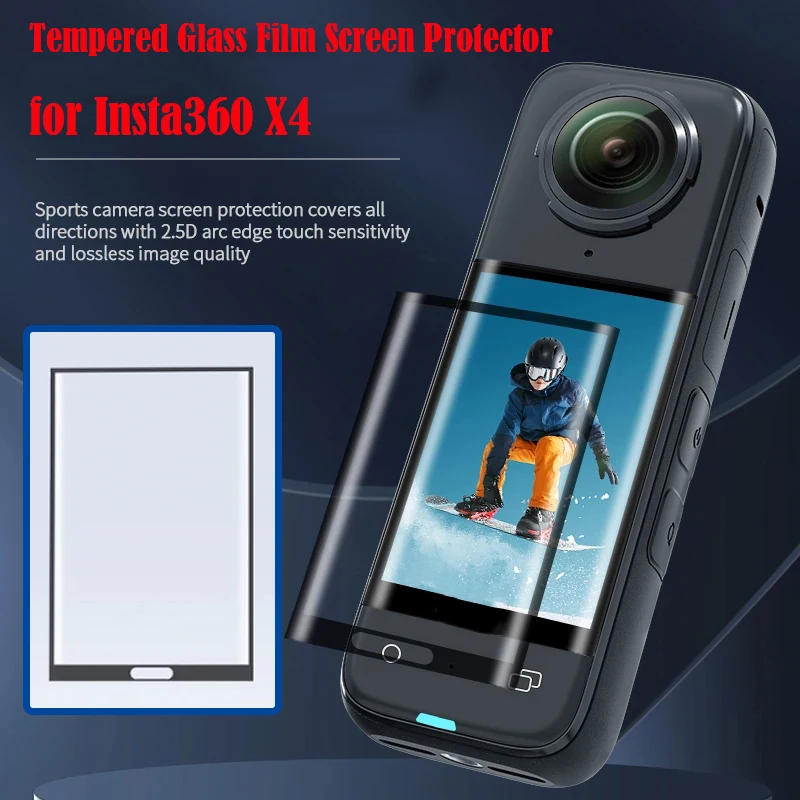 Description Picture 3 of itemScreen Glass Protective Film For Insta360 X4 Screen Protector Tempered Glass Film Protective For Insta 360 X4 Camera Accessores