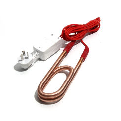 220V Electric Industrial Heating Rod Water Submersible Double U Fully Sealed 2.5KW/3KW 201SUS/Copper for Pool Heaters/Bucket