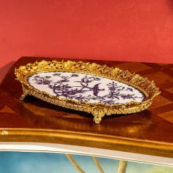 Desk Storage Plates Party Contemporary Washing French Plates Aesthetic Design Bandejas Decorativas De Lujo Room Decoration