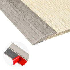 Floor Transition Strip Self Adhesive, Flat Laminate Floor Cover Strip 2\" Wide Trim Threshold Sealing  Gap Carpet Shielding