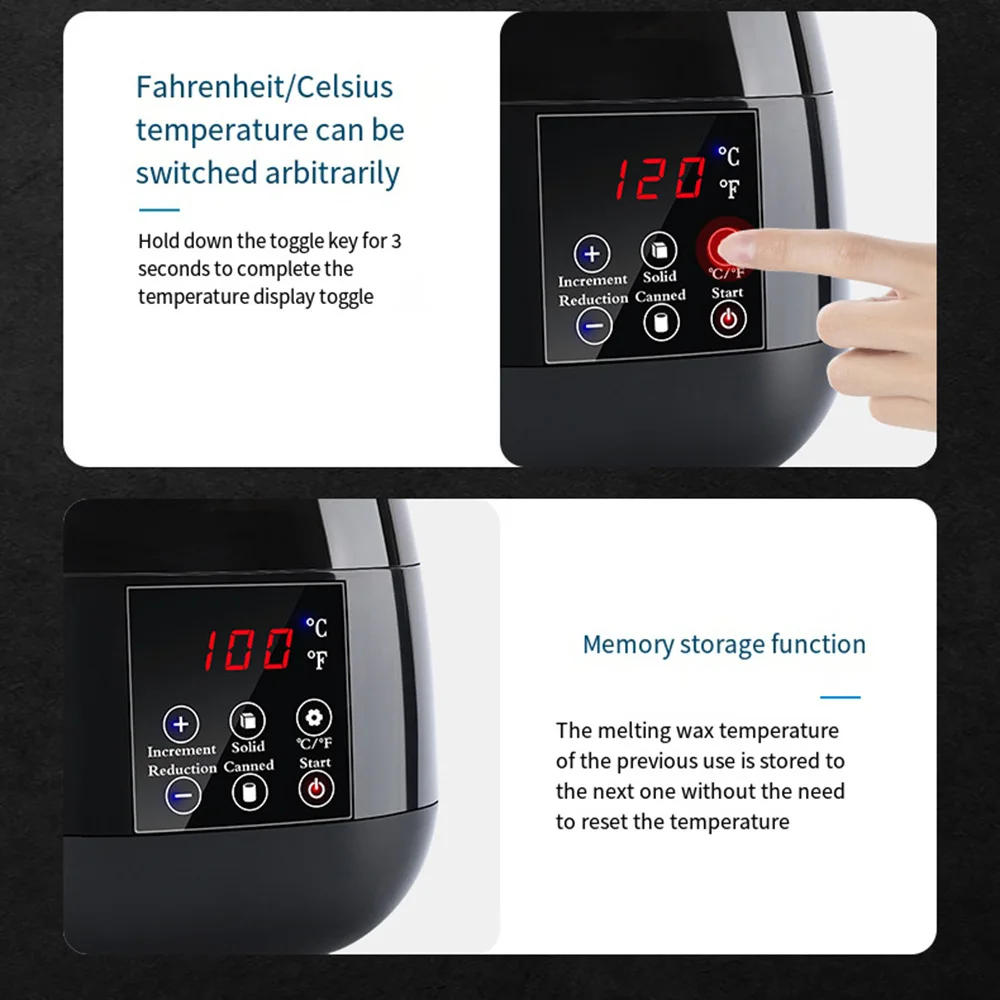 Description Picture 5 of itemWaxing Kit for Women Men Digital Wax Kit Suit for Sensitive Skin/Full Body/Bikini Painless Hair Removal Hard Wax Kit for Home