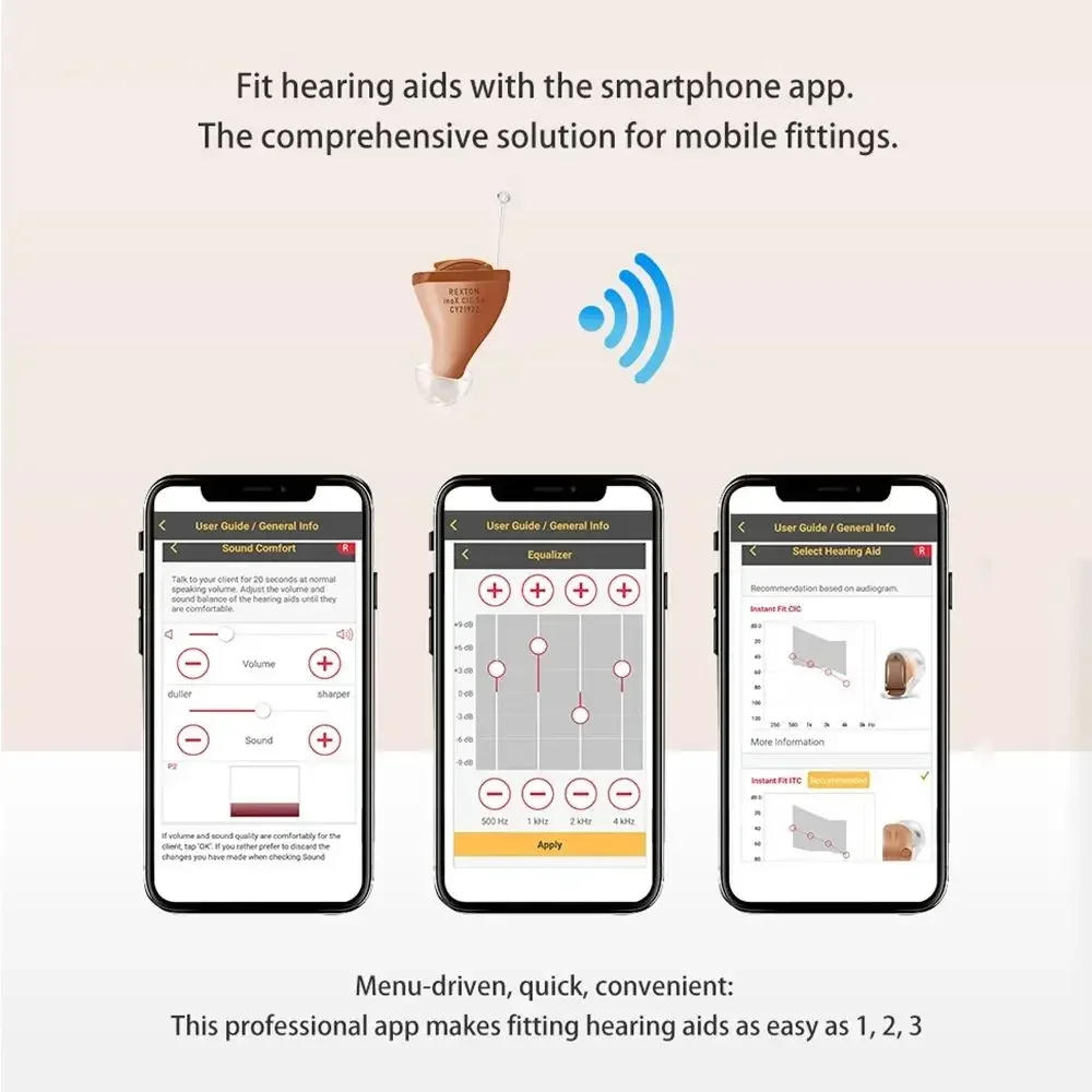 Description Picture 4 of itemRexton Mini Digital Hearing aid Mobile Phone Remote Adjust Programmable Hearing Care Aid for Elde Former Siemens hearing aids