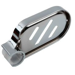 24/22mm Plastic Shower Rail Soap Dish Box Soap Holder Soap Pallet Shower Rod Slide Bar ABS Chrome For Sliding Bar Bathroom Tray
