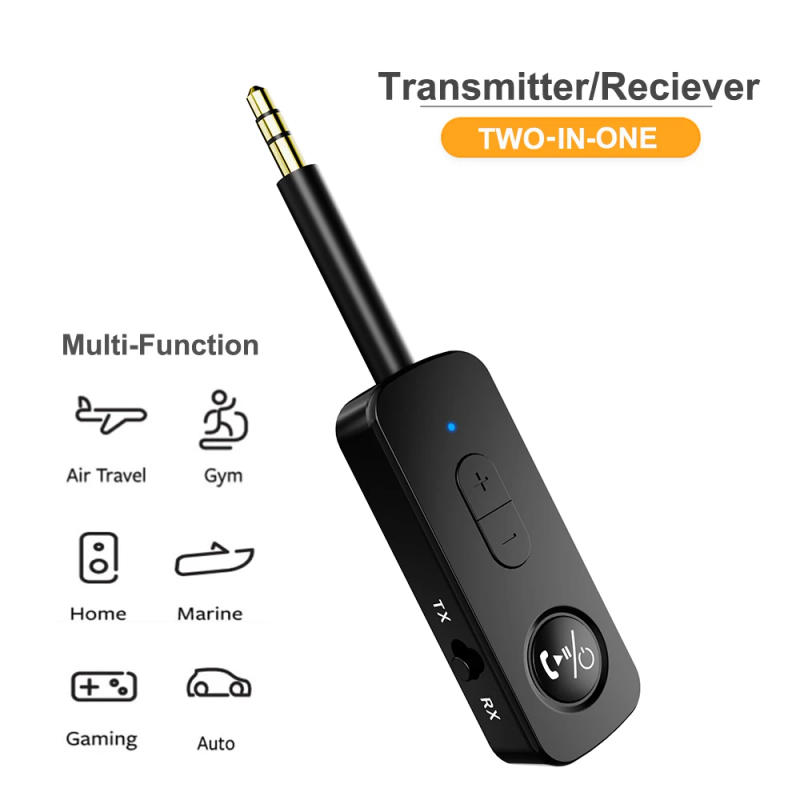 Description Picture 6 of itemBluetooth 5.3 Audio Receiver Transmitter 3.5MM 3.5 AUX With Mic Stereo Music Wireless Adapter For Headphones PC TV Car Speakers