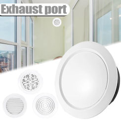 Adjustable Air Ventilation Cover Round Ducting Ceiling Wall Hole Decorative ABS Air Vent Grille Louver Vents Cap For Wall