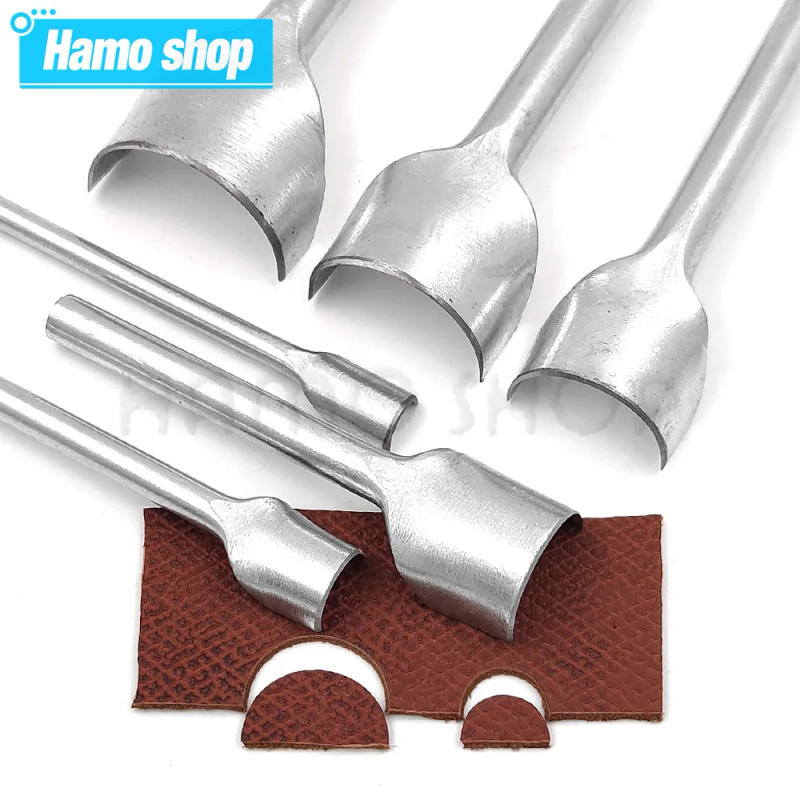Description Picture 3 of item1PC Half-Round Cutter Punch Tools Leather Craft DIY Leather Belt Wallet Strap Cowhide Punches Set Leathercraft Tools