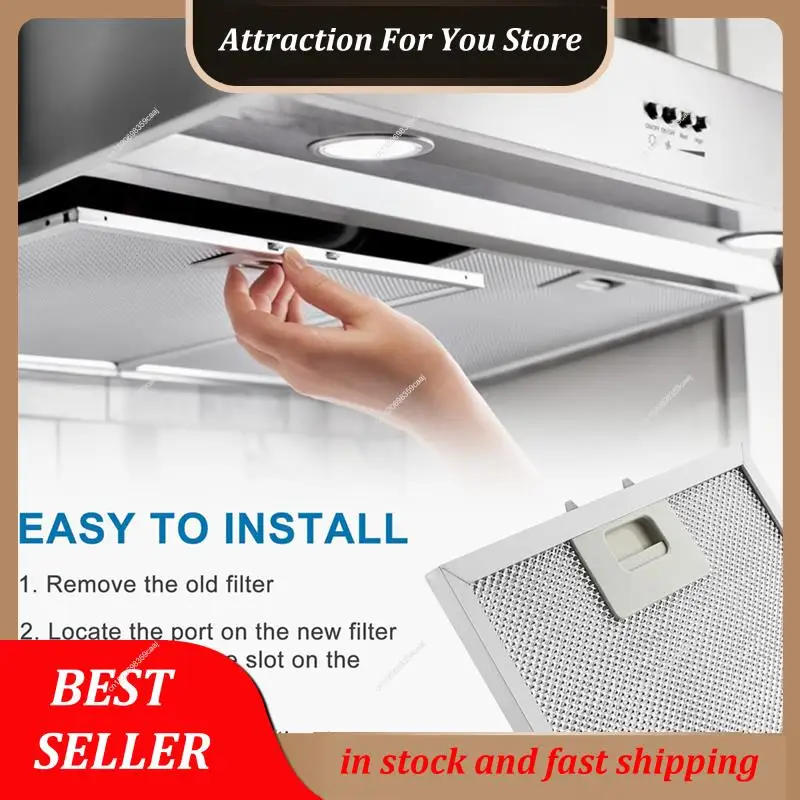 Description Picture 3 of itemHot Selling W10169961A 4-PCS Range Hood Filter Exhaust Grease Filter With 5-Layer Aluminum Mesh Microwave Compatible