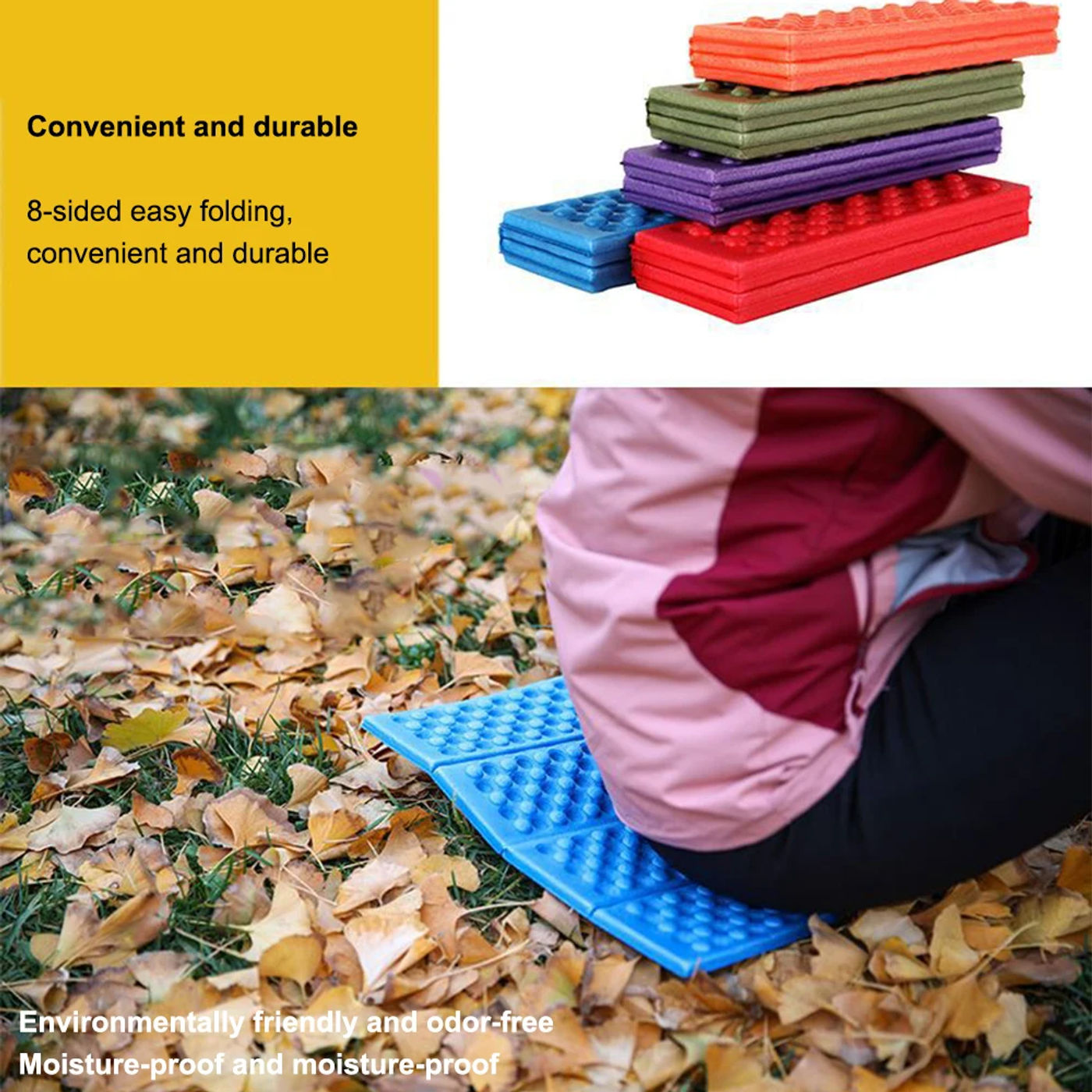 Description Picture 5 of itemFolding Outdoor Camping Mat Foam XPE Cushion Portable Waterproof Chair Beach Picnic Mat Seat Hiking Fishing Pad Anti-dirty Seat