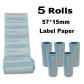 5 Rolls Label