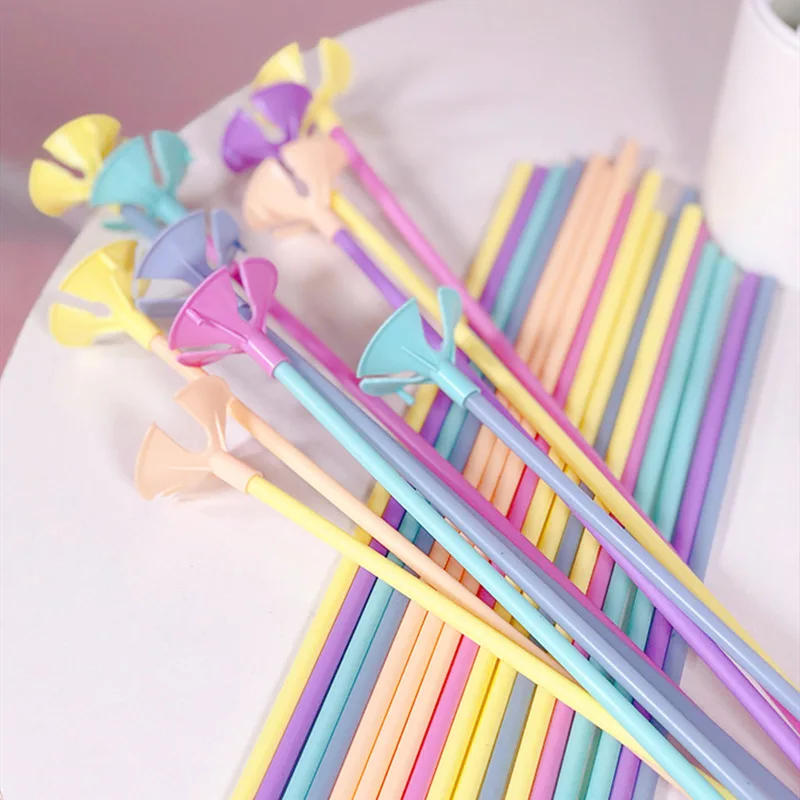 Description Picture 6 of item30cm Latex Balloon Stick White Balloons Holder Sticks with Cup Wedding Birthday Party Inflatable Balls Decoration Accessories