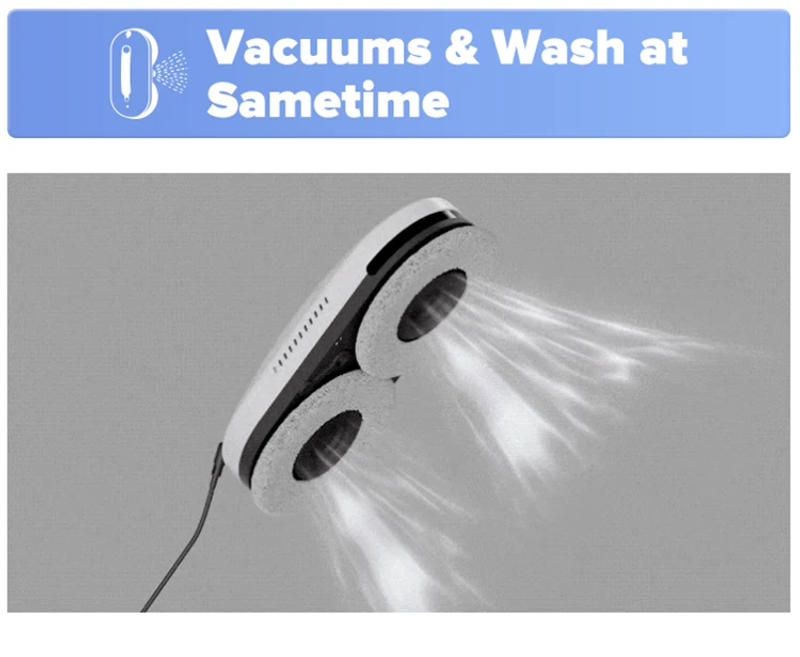 Description Picture 5 of itemSATUO new arrivals Smart Home Round Washer Cleaner Robot Window Washing Cleaning Robot