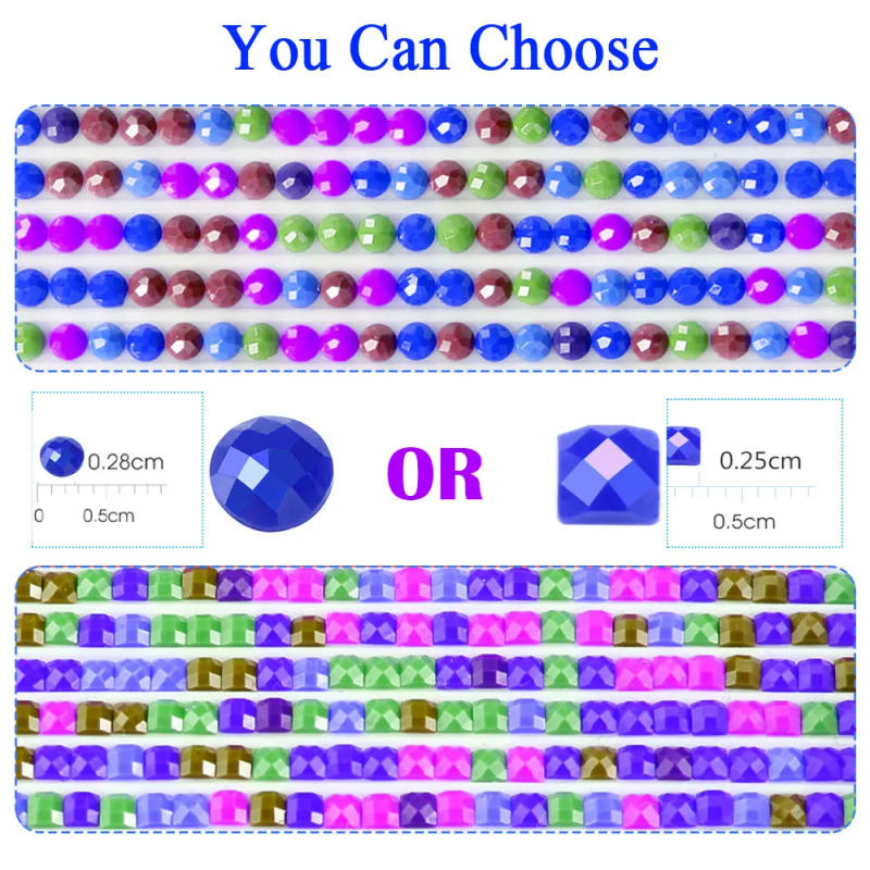 Description Picture 2 of item2000pcs 5D Diamond Painting Square Round 150-647Colors Drills Rhinestone Beads Stone Gem Backup Cross Stitch Accessory Wholesale