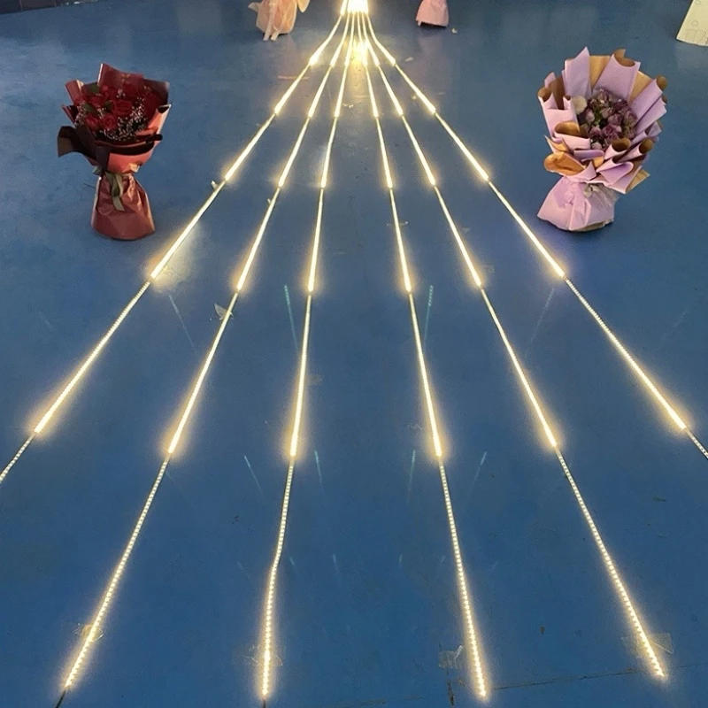 Description Picture 6 of item16.5FT 5M 24V Flow LED Strip Track Light waterproof DC24 SMD2835 For Outdoor Flexible Linear Strip Decorative Backlit Neon Light