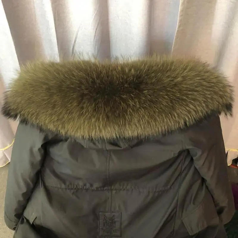 Description Picture 6 of itemReal Raccoon Big Fur Collar 100% High Quality Plush Natural Top Trim Scarf Clothes Bag Shoes DIY Accessories Kids Adults