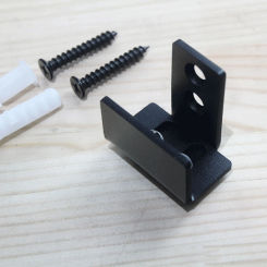 Sliding Door Floor Guides Black Closet Door Guide Floor Mounted Bottom Track Guide For Sliding Doors Easy To Install E7CB