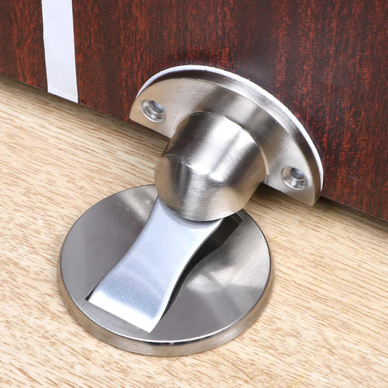Description Picture 5 of itemMagnetic Door Stops Furniture Hardware 304 Stainless Steel Door Stopper Hidden Door Holders Catch Floor Nail-free Doorstop