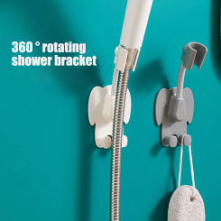 360° Rotation Shower Head Holder Adjustable Self-Adhesive Bracket Wall Mount Hooks SPA Bathroom Universal Storage Stand Tools