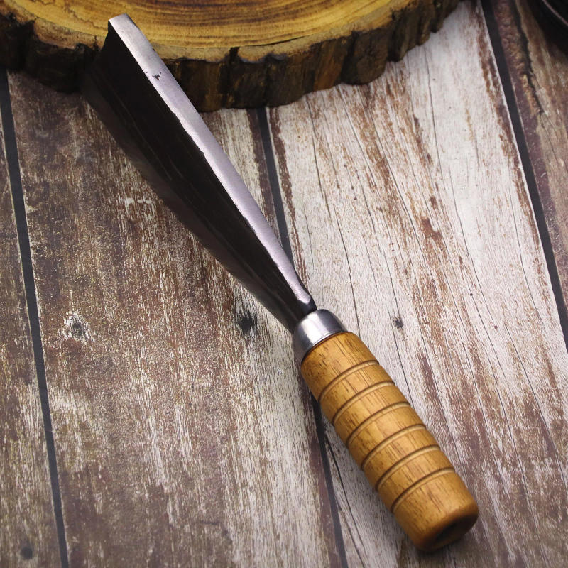 Description Picture 6 of itemHigh hardness forging multi-functional firewood knife, forest logging knife, home splitting knife, bamboo knife, bone cleaver