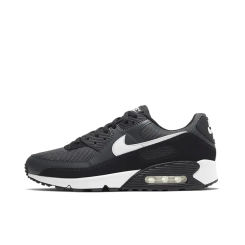 Nike black and gray color scheme AIR MAX 90 men's low-top sneakers non-slip wear casual running shoes