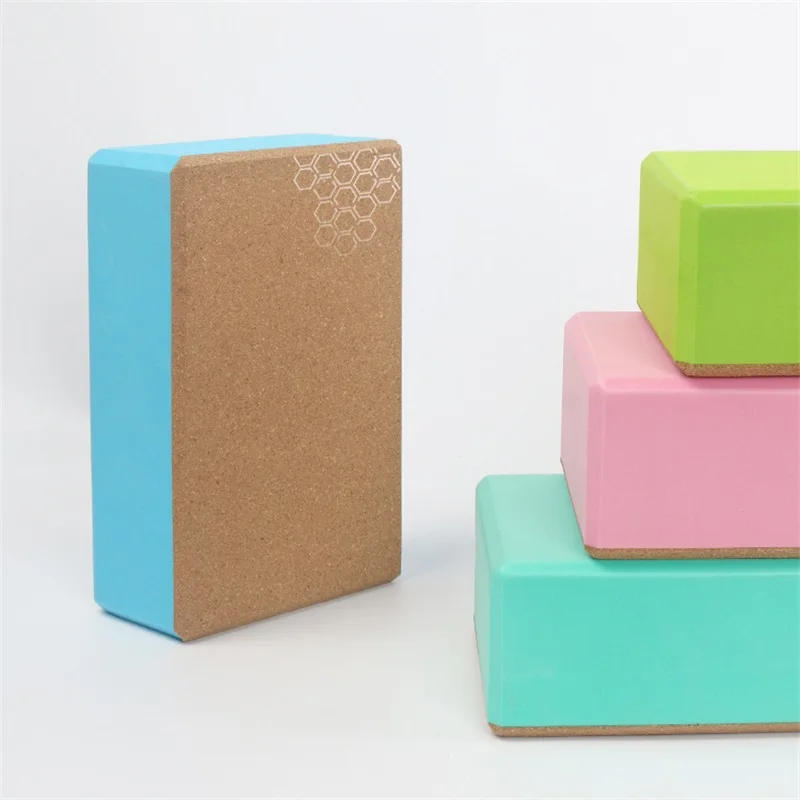 Description Picture 6 of itemYoga Brick EVA And Cork Synthetic Strench Exercise Yoga Block Home Use Gym Fitness Pilates Yoga Assistive Equipment For Dancing