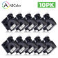10PK Black on White