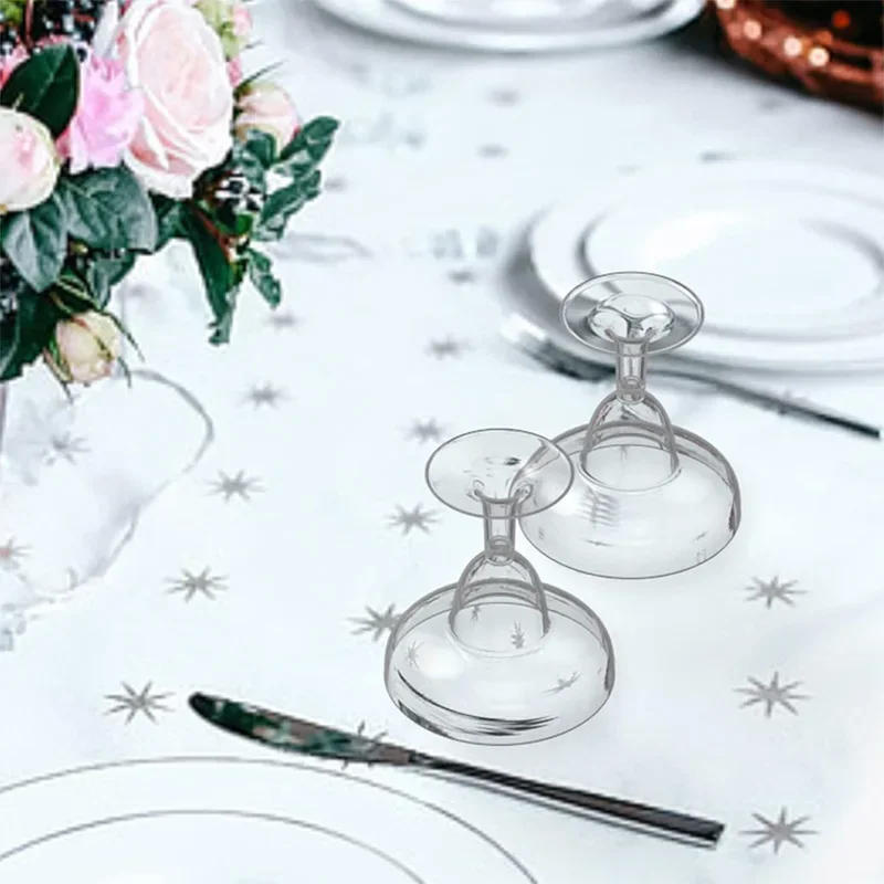 Description Picture 6 of item20pcs Disposable Cocktail Goblet Glasses Cups Plastic Transparent Drinking Champagne Glass for Wedding Party Bar Cup Decorations