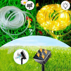 Solar Tube Light 300Leds Outdoor LED Solar Outdoor Lights For Garden Yard Home Wedding Christmas Tree Decoration