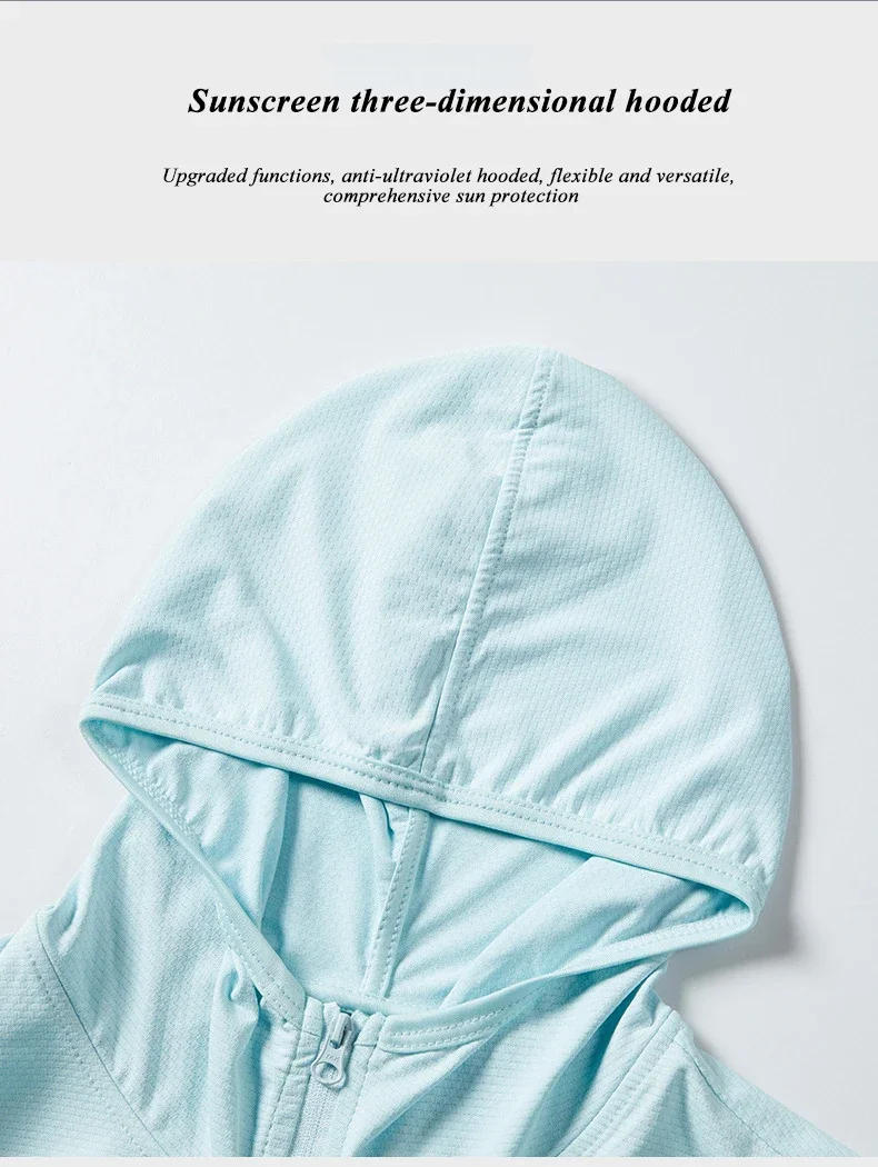 Description Picture 6 of itemWomen Sunscreen Jacket Plus Size UV Proof Coat UPF50+ Beach Hoodie Windproof Soft Comfortable Quick-drying Sports Hiking Clothes