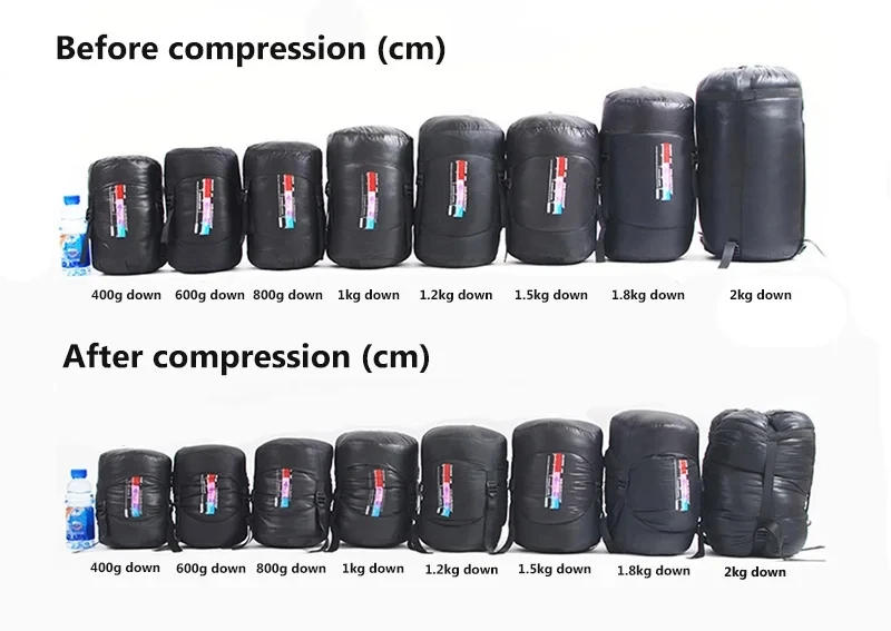 Description Picture 2 of itemWhite Goose Down Sleeping Bag for Tourism Hiking Camping Emergency Sleeping Bag Trekking Supplies Sleeping Bag Nature Hike